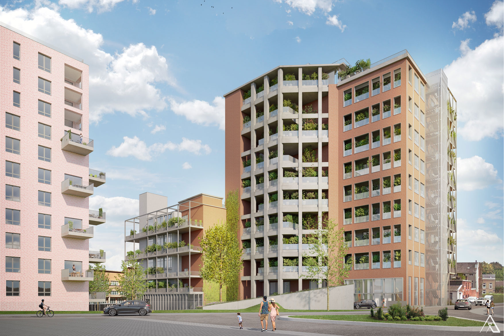 Lift-Ô-Loft is a spectacular revamping of the former Piedboeuf brewery, an industrial site in Liège